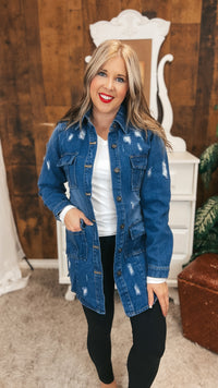 Tammy Denim Jacket | Medium Blue