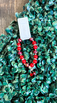 Cherry Beaded Bracelet