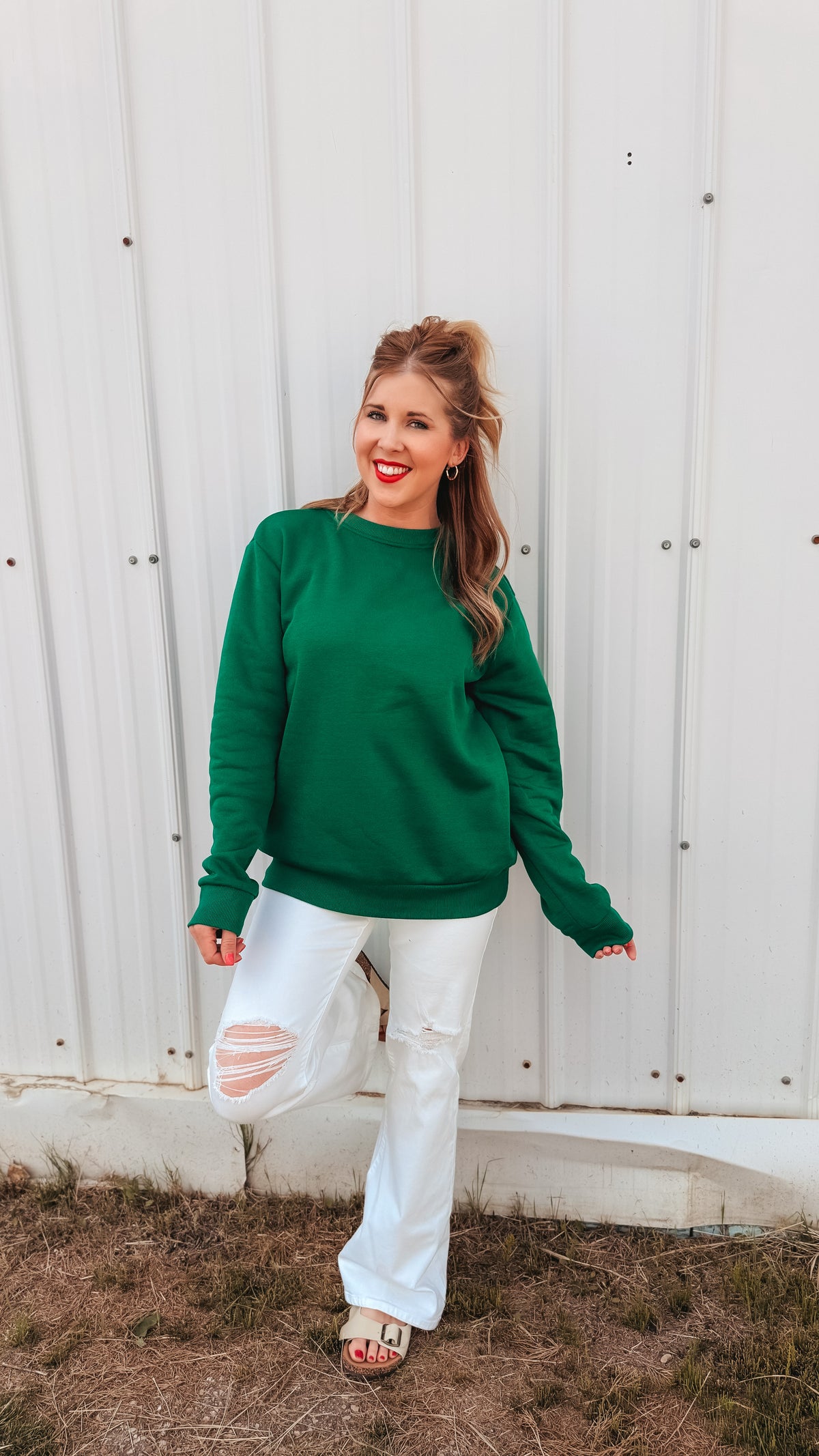 Holly Crewneck | Green