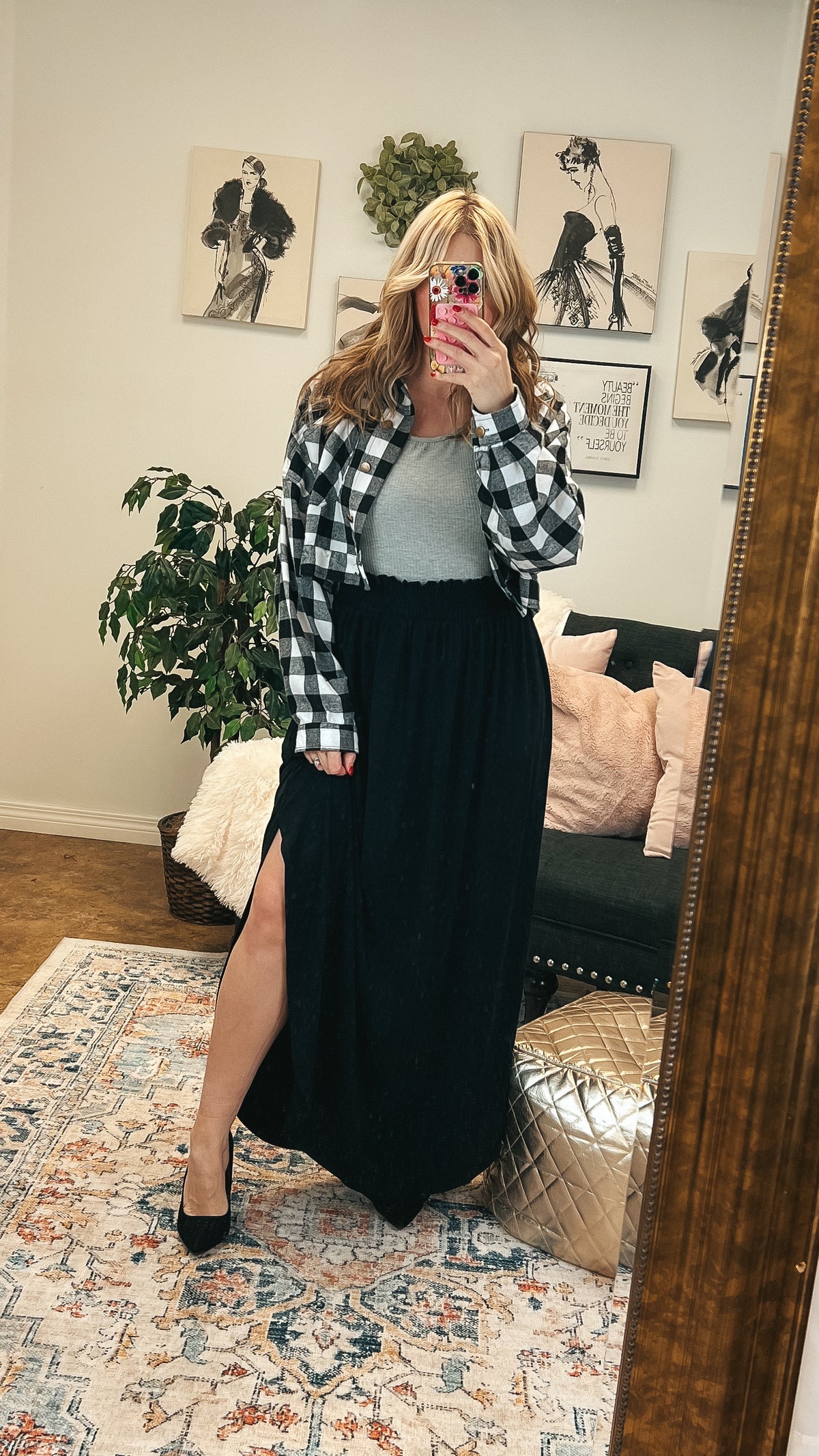 Michelle Maxi Skirt | Black