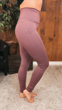 Zoey Athletic Leggings | Plum