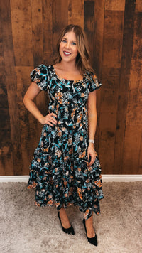 Lilly Floral Dress | Black
