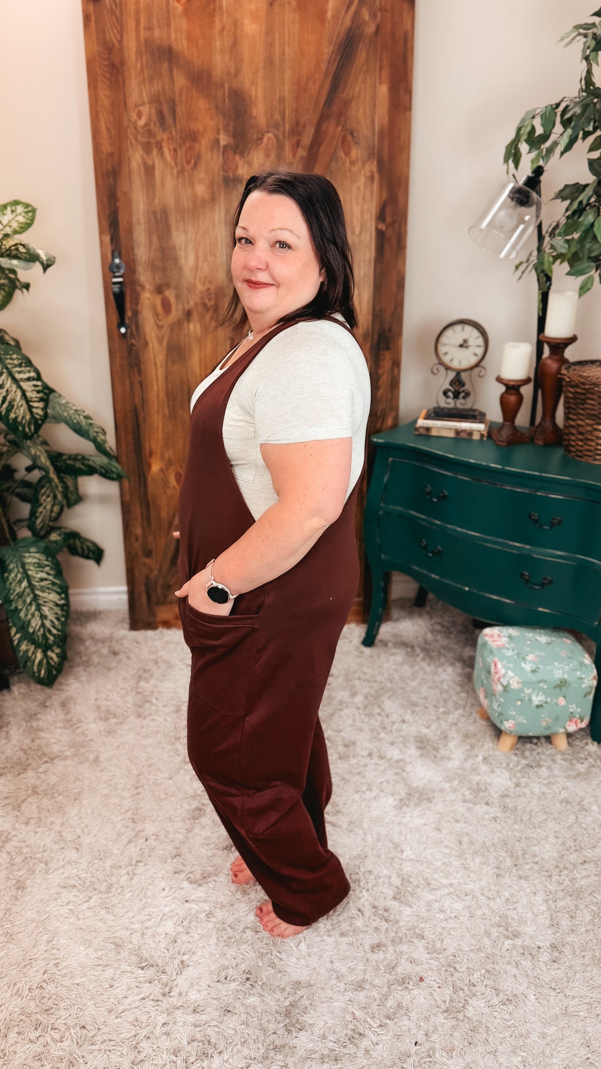 Jillian Romper | Chocolate Brown