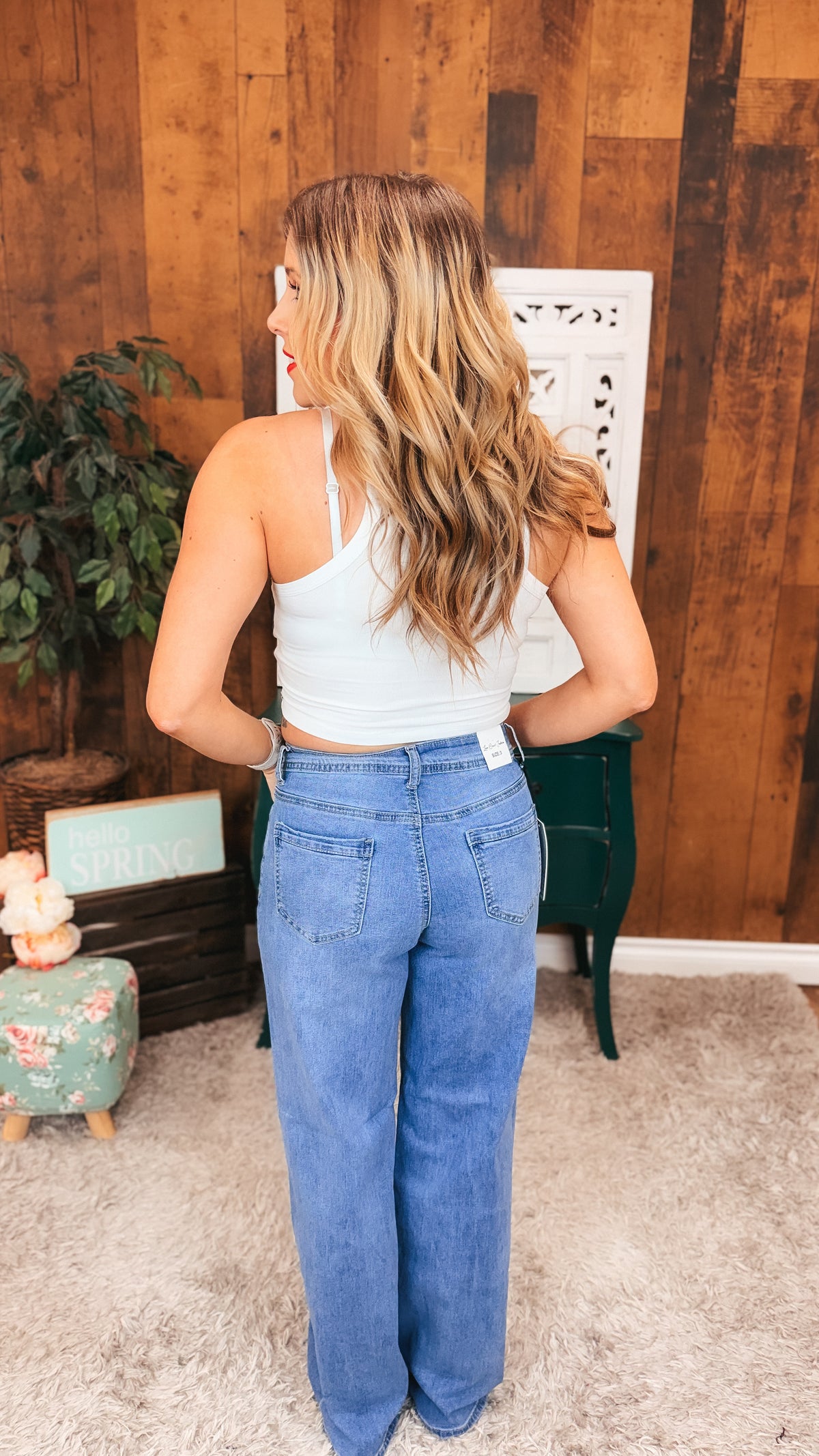 Jake Straight Leg Stretch Denim | Medium Blue
