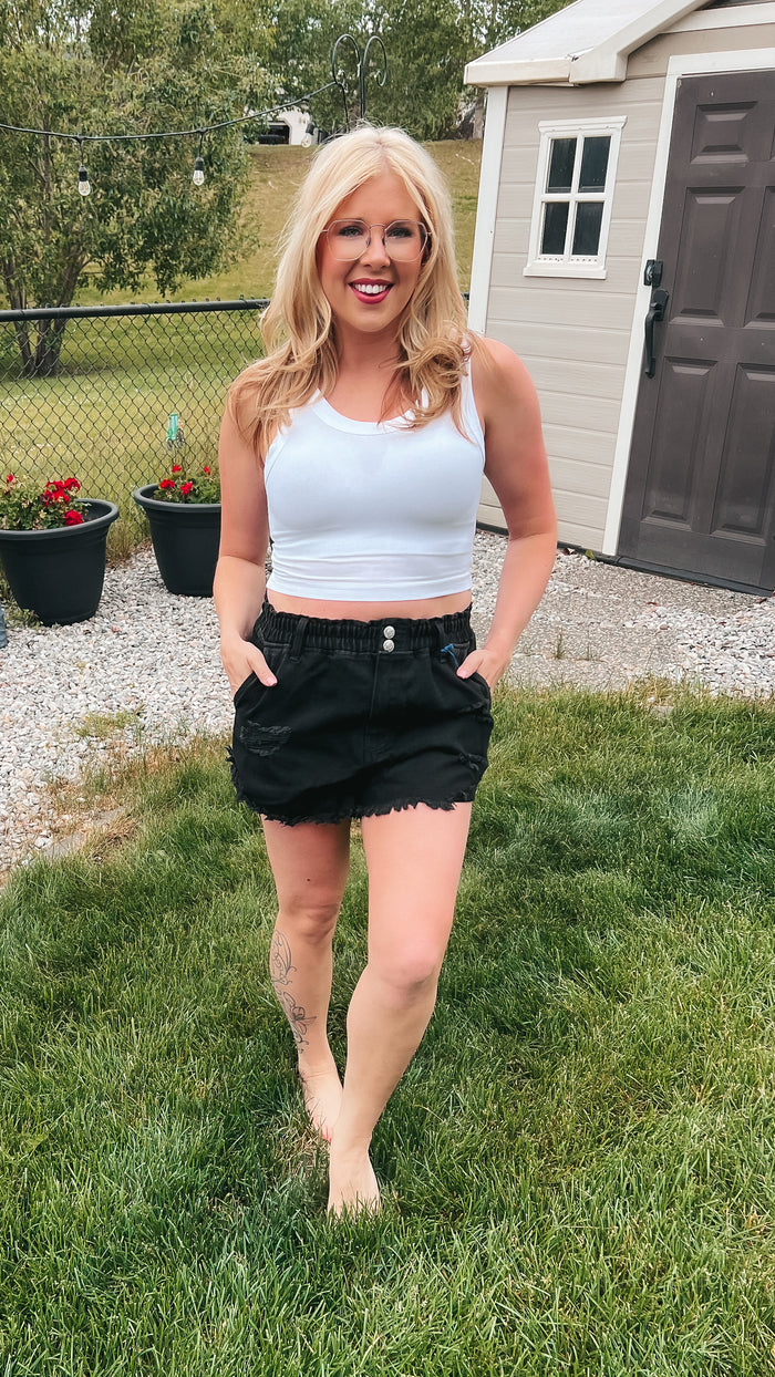 Landon Denim Shorts | Black *SALE*