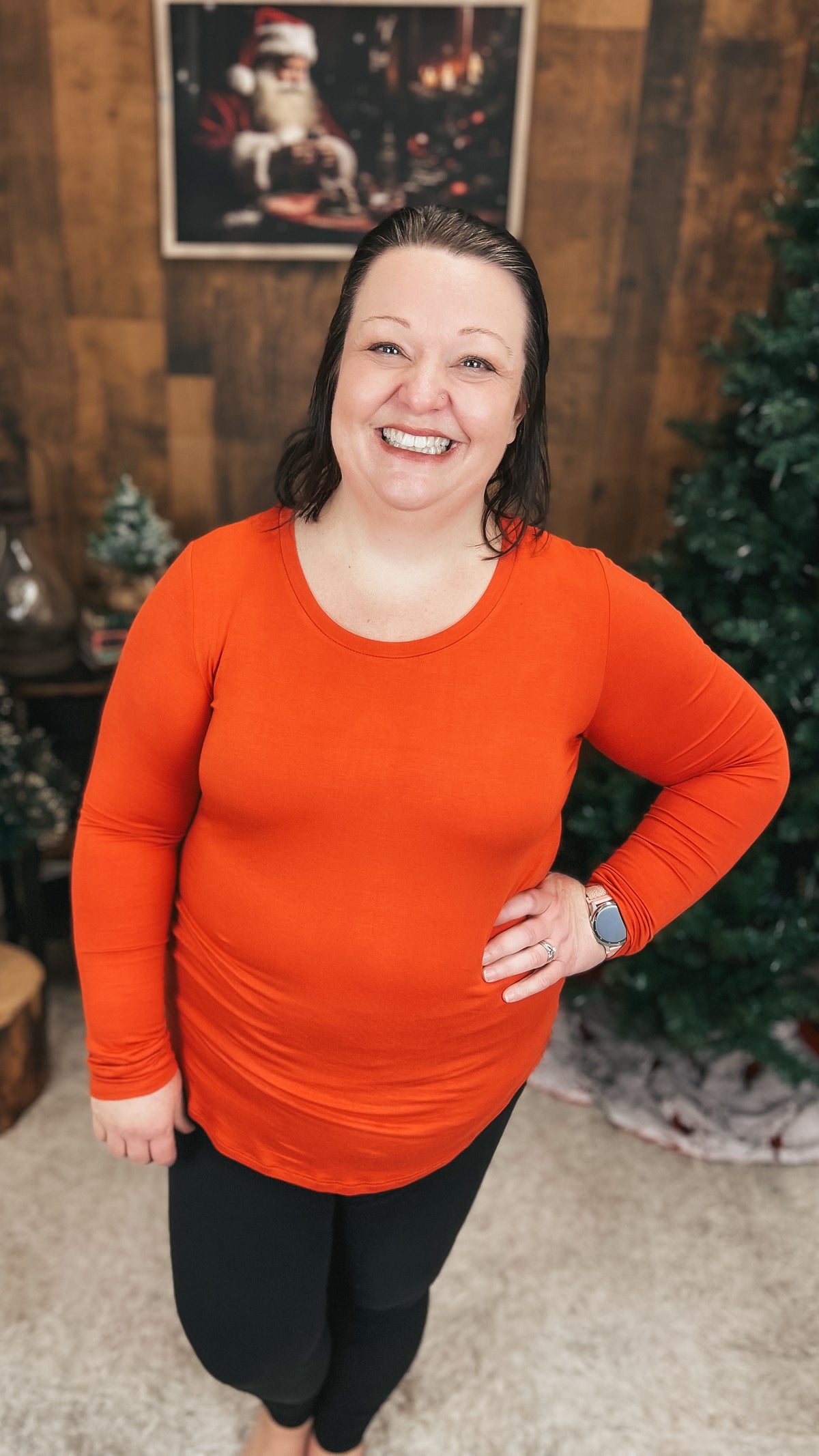 Lauralee Long Sleeve | Burnt Rust