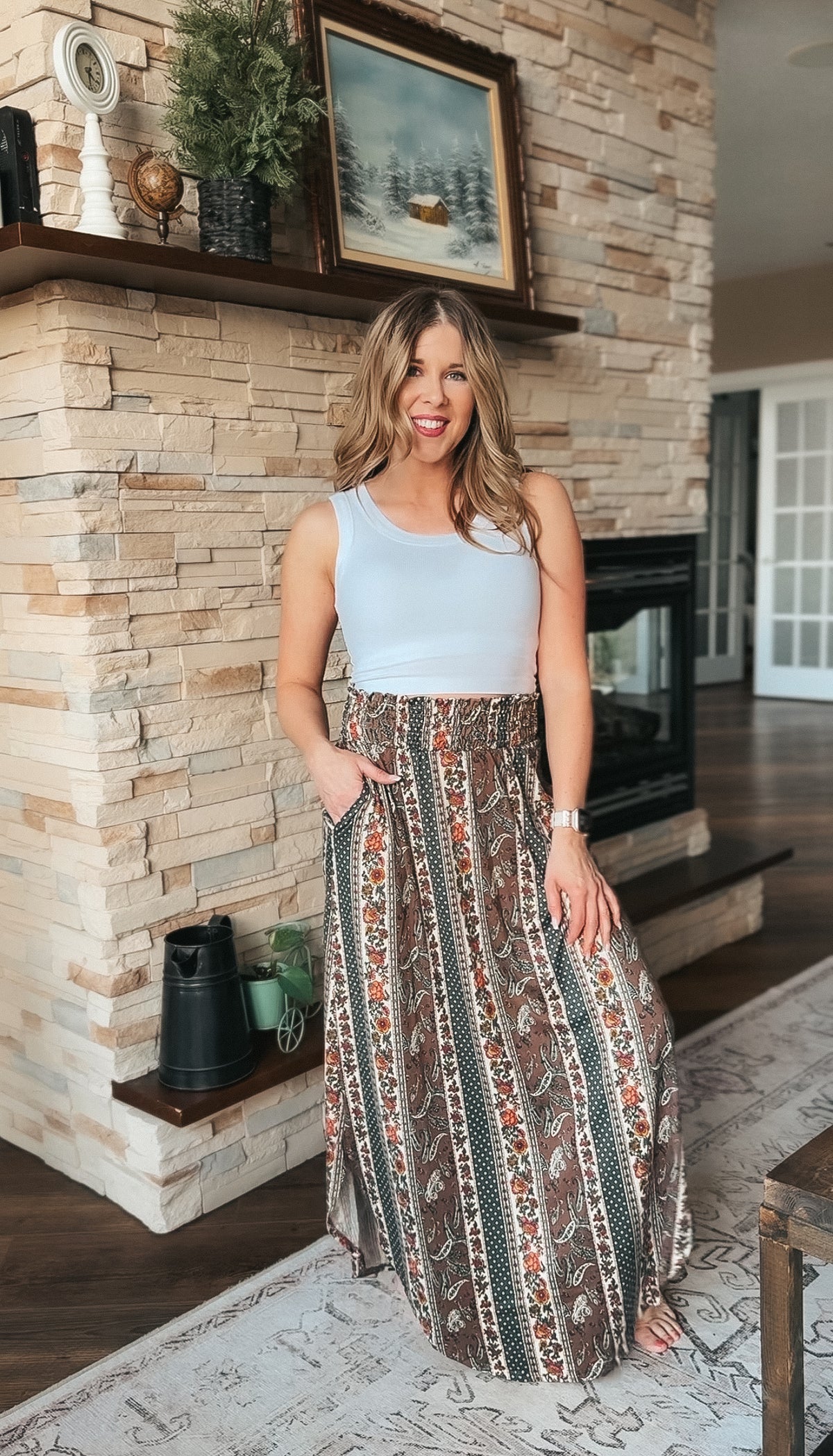Paisley Maxi Skirt