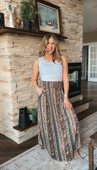 Paisley Maxi Skirt