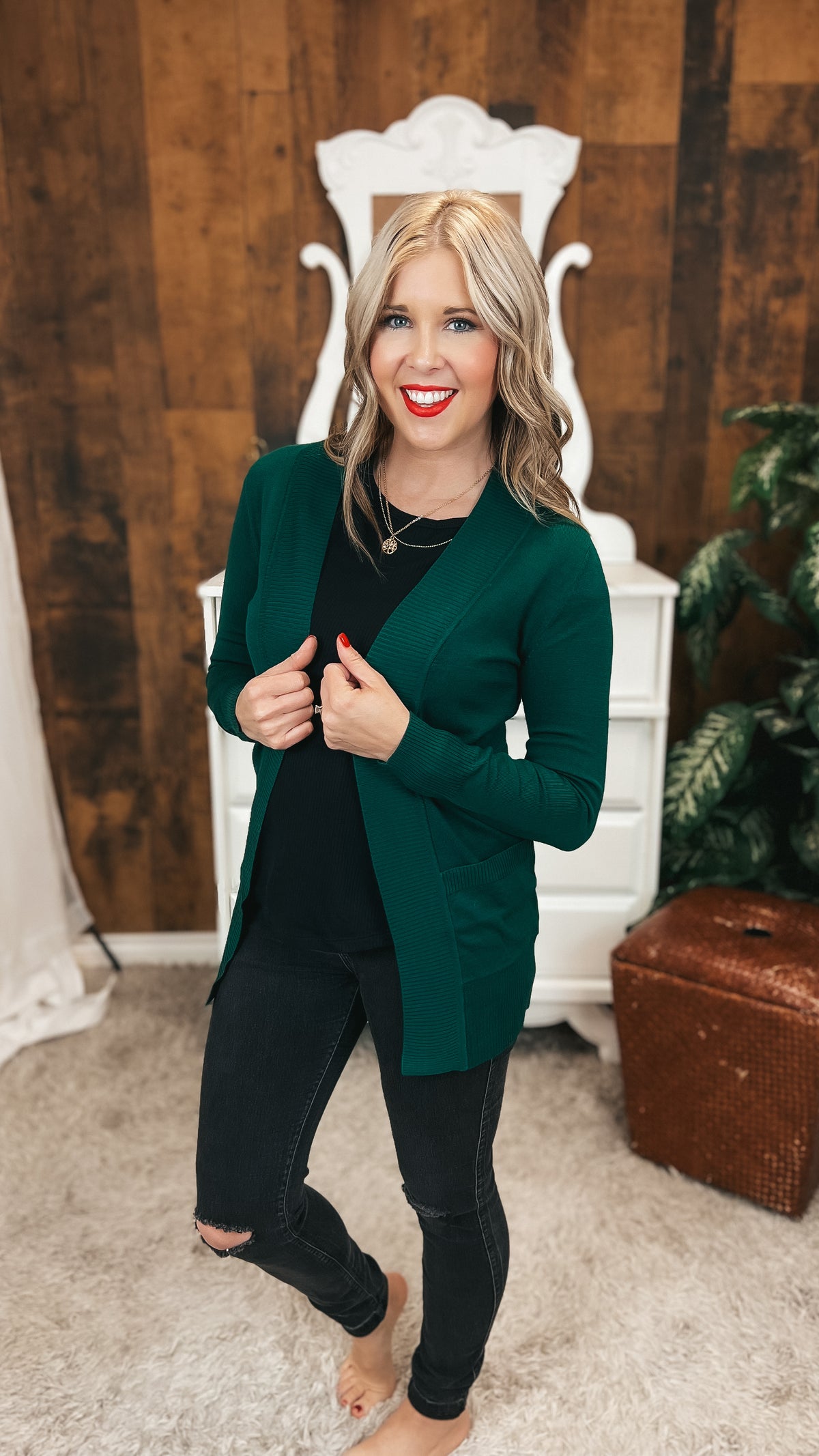 Sherry Cardigan 2.0 | Hunter Green
