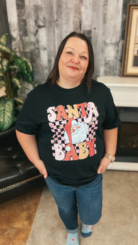 Santa Baby Tee| Black