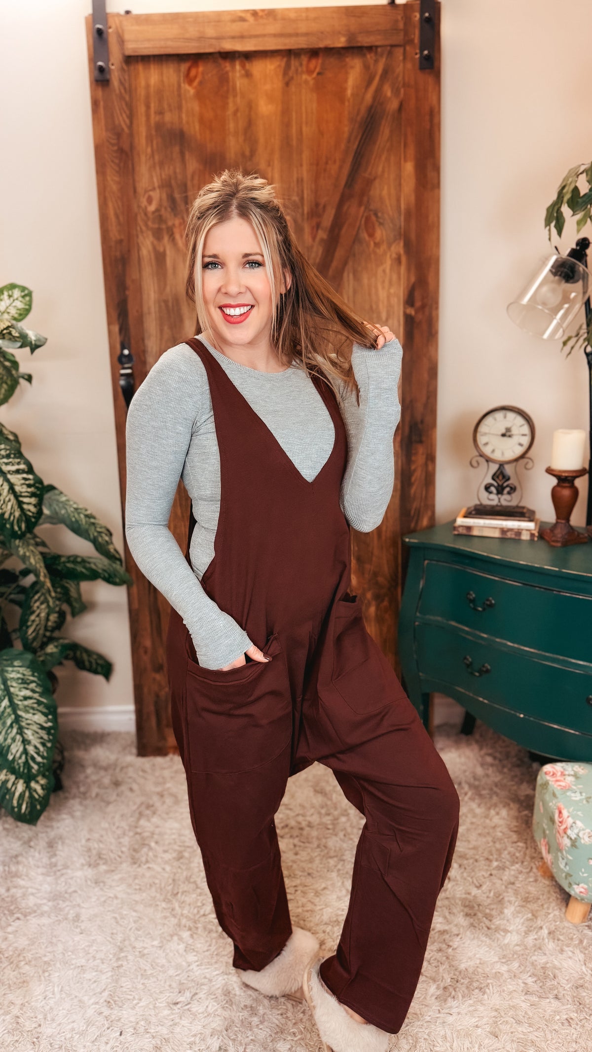 Jillian Romper | Chocolate Brown
