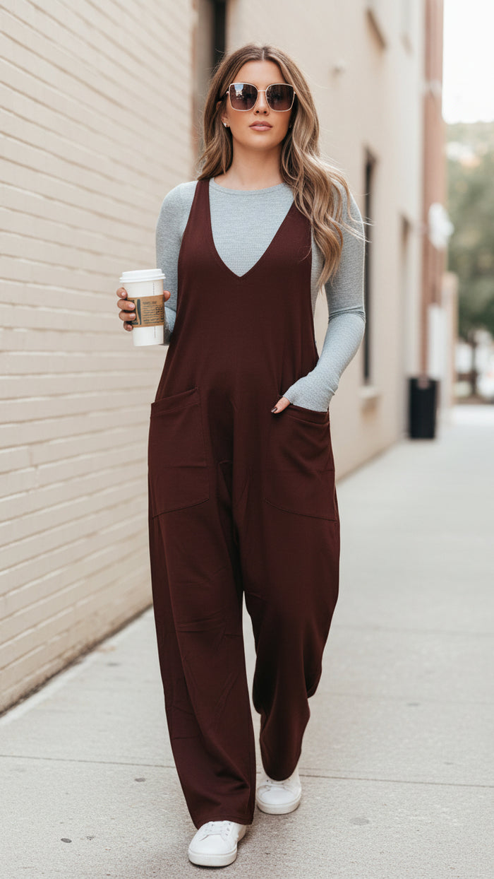 Jillian Romper | Chocolate Brown