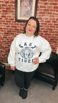 Easy Tiger | Graphic Sweatshirt | White