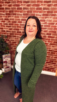 Kendal Duster Cardigan | Olive