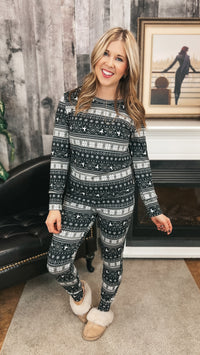 Christmas Pajamas | Charcoal