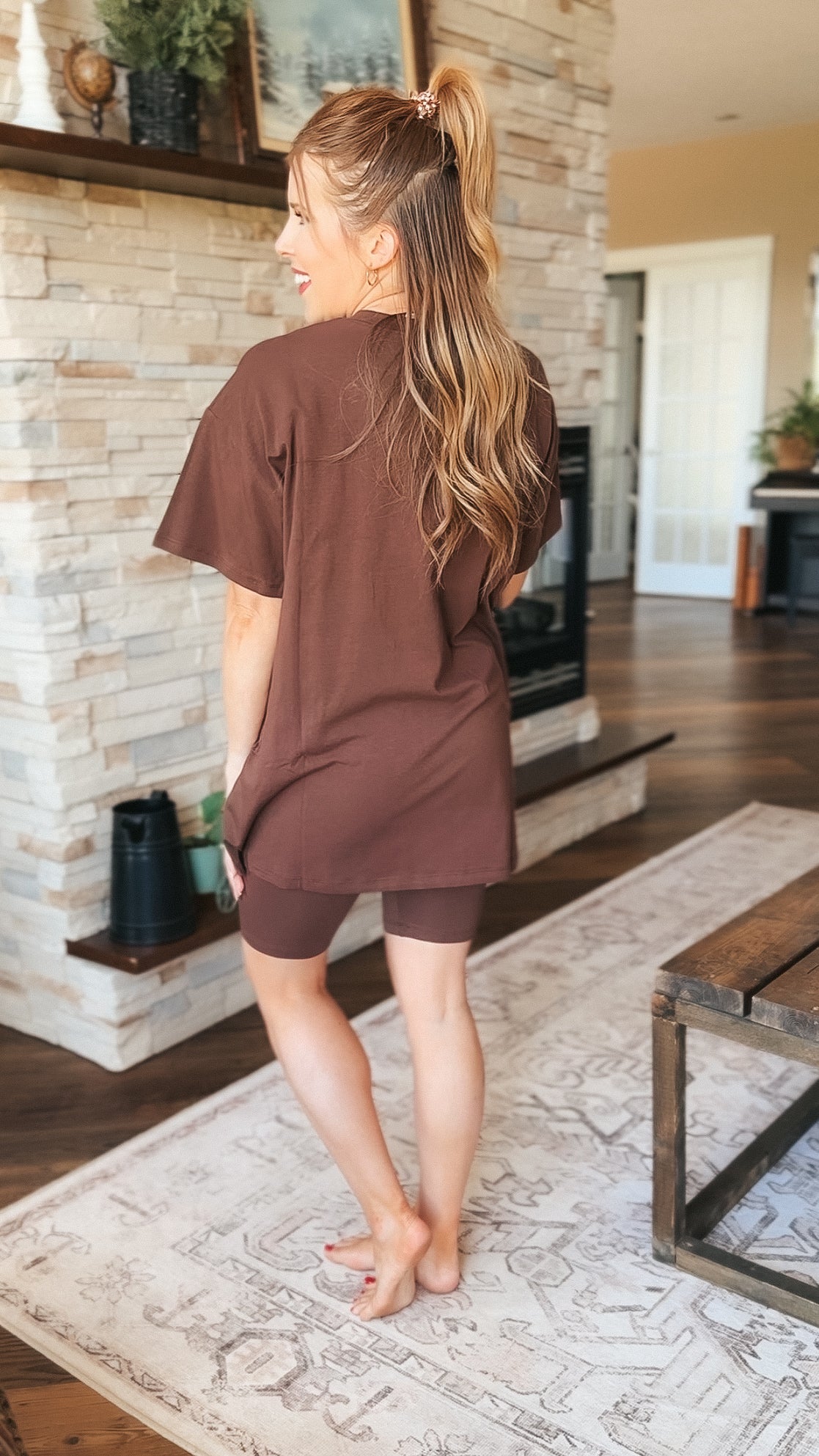 Nic Short Set: Brown