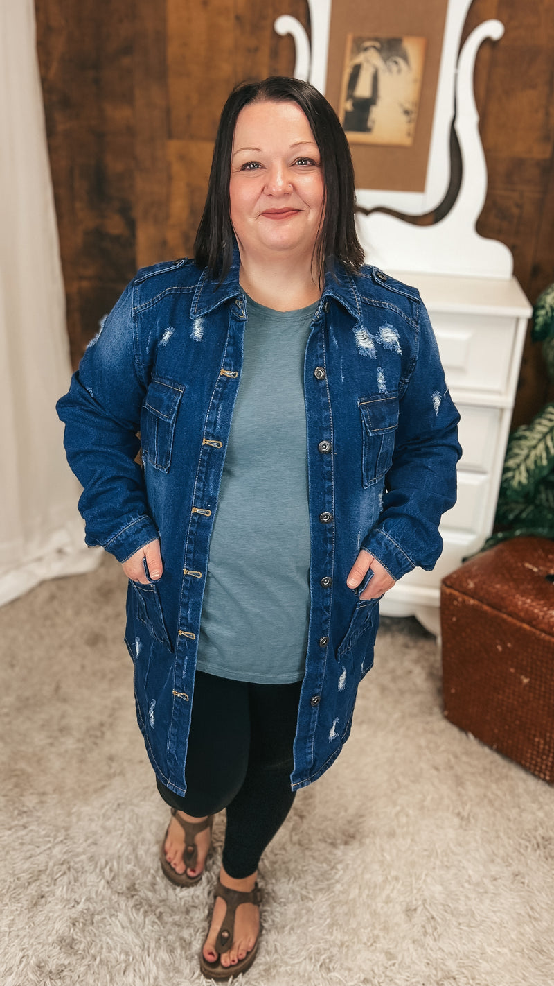 Tammy Denim Jacket | Dark Blue