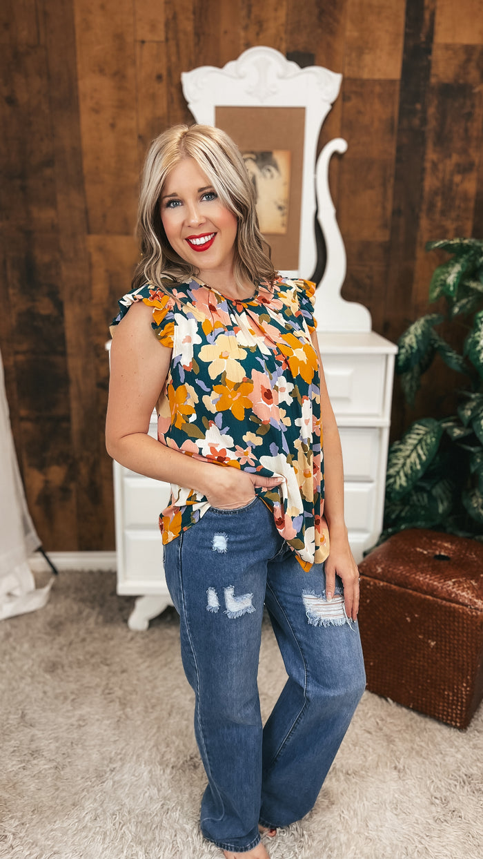 Eileen Floral Blouse | Green