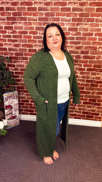 Kendal Duster Cardigan | Olive