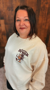 Coffee Break Crewneck | Cream