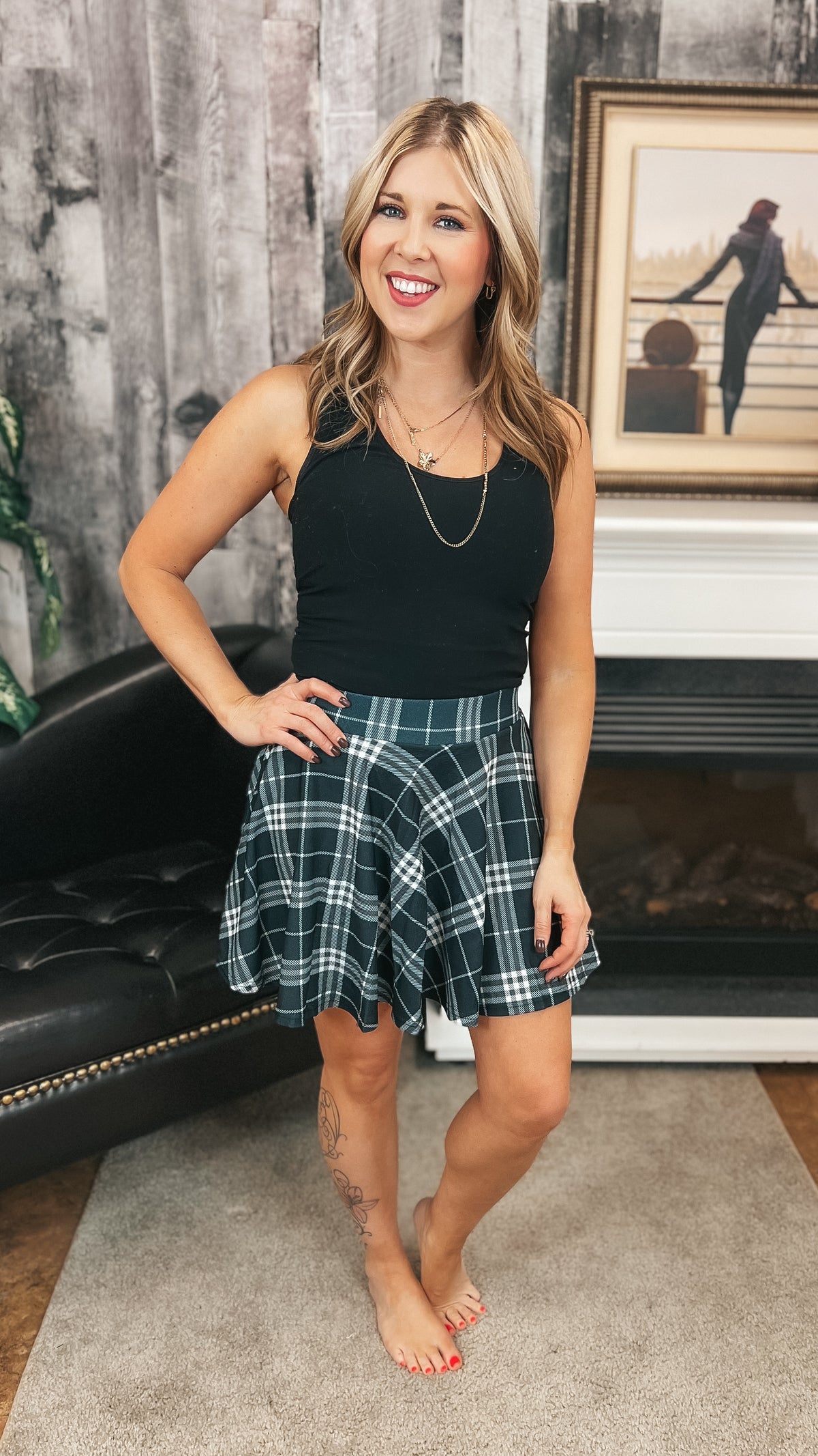 Cassandra Skort | Plaid
