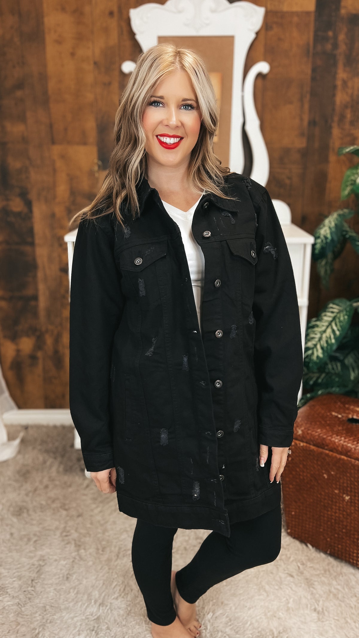 Macy Denim Jacket | Black