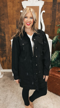 Macy Denim Jacket | Black