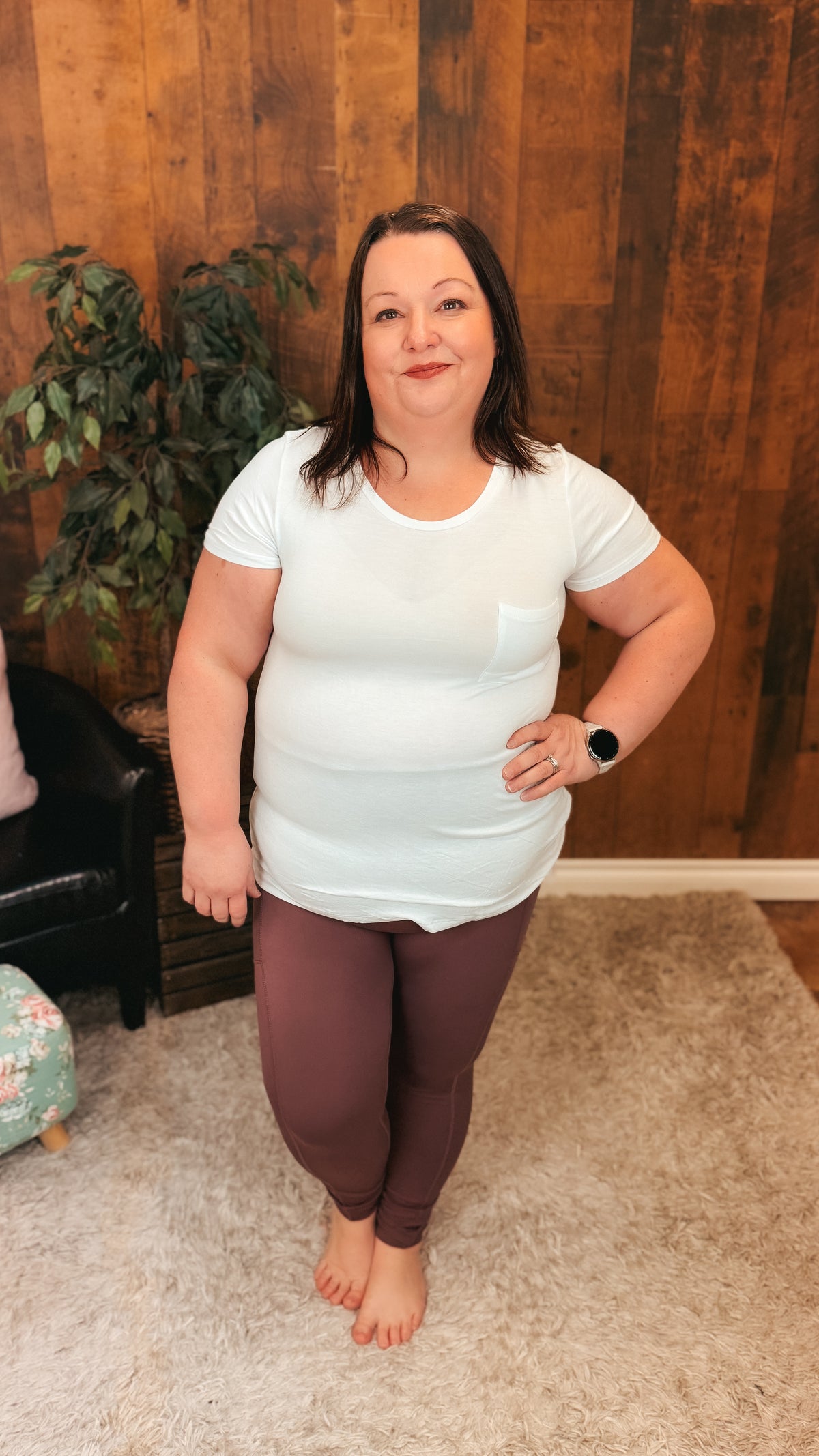 Zoey Athletic Leggings | Plum