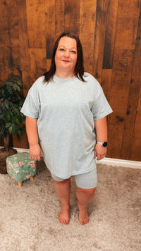 Nic Short Set: Heather Grey