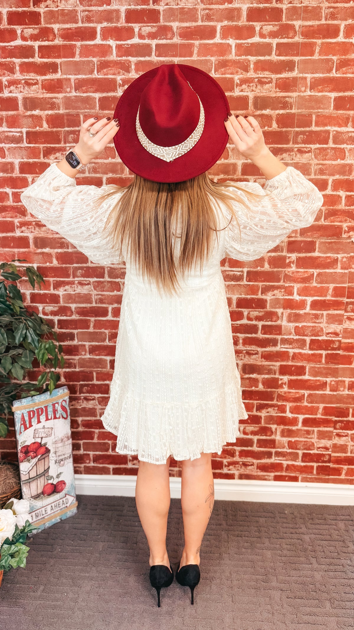 Anna Panama Hat | Wine