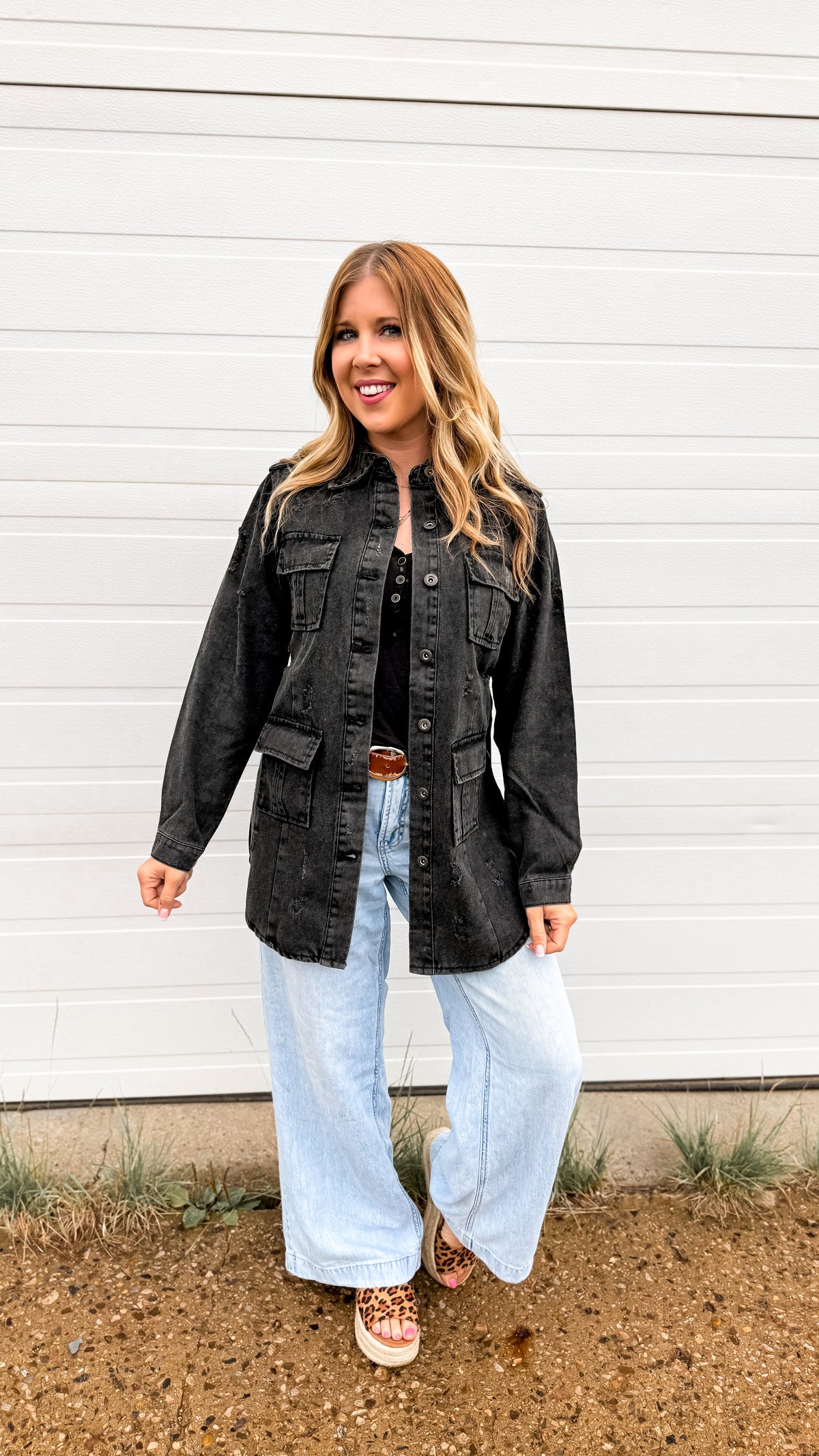Tammy Denim Jacket | Black