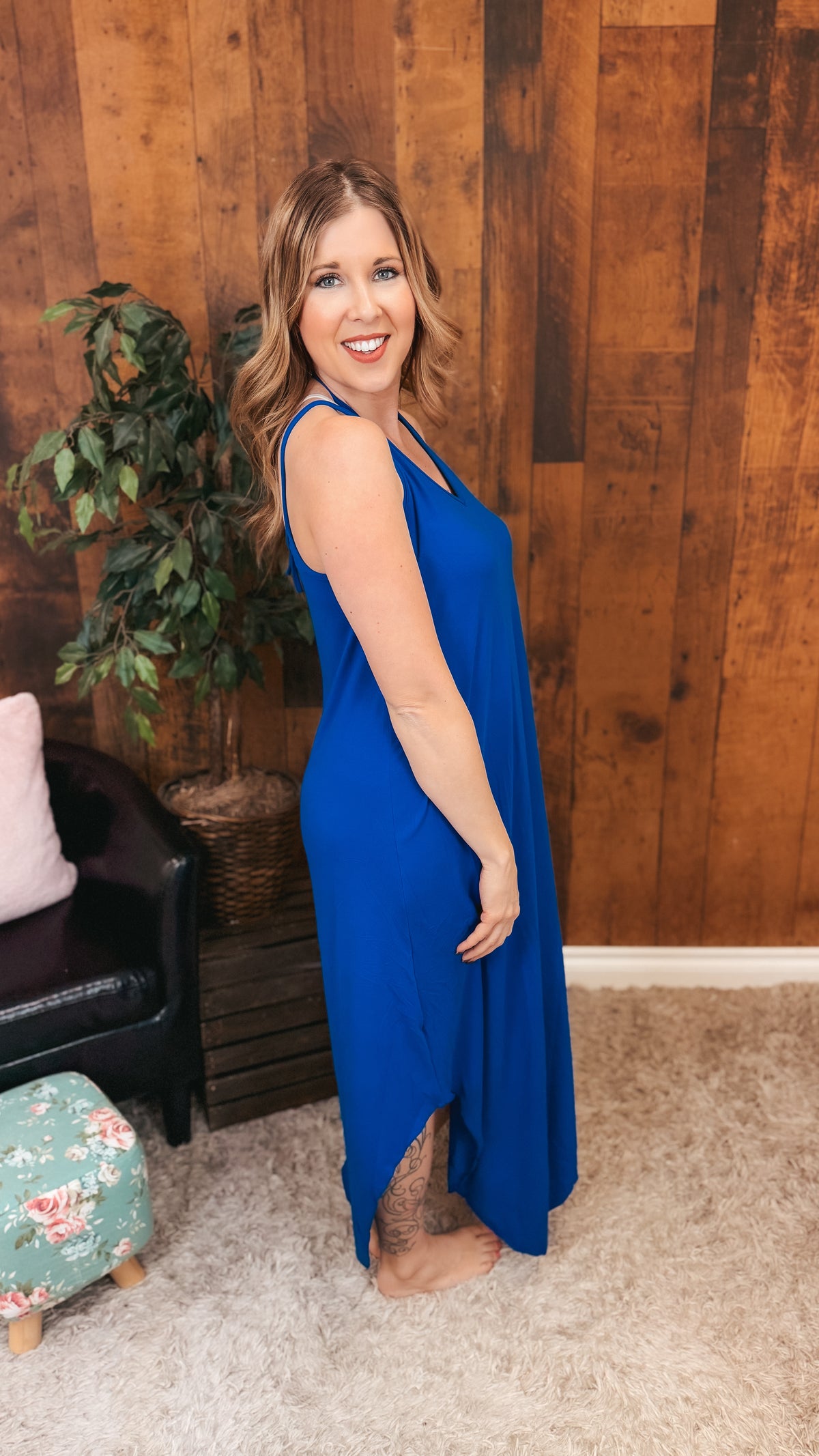 Gerri Maxi Sundress | Royal Blue