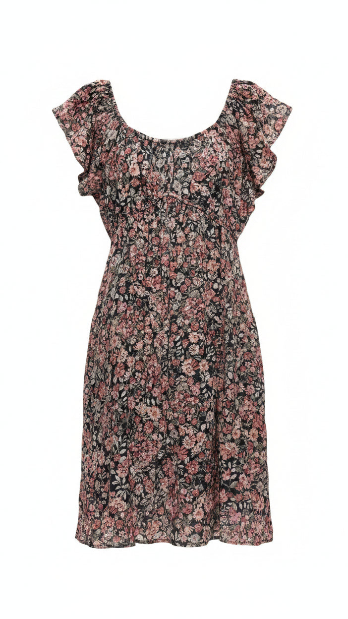 Sadie Floral Sundress | Soft Navy