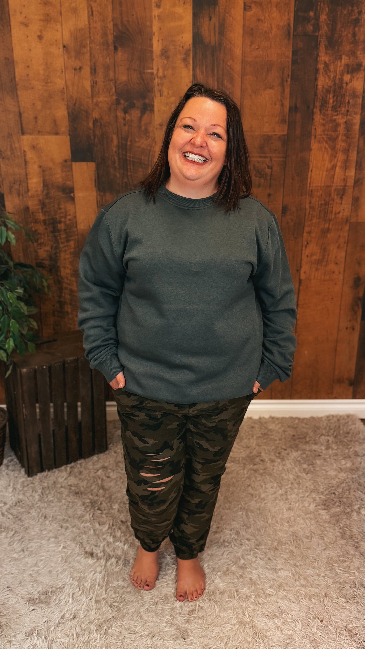 Janine Jogging Pants | Army