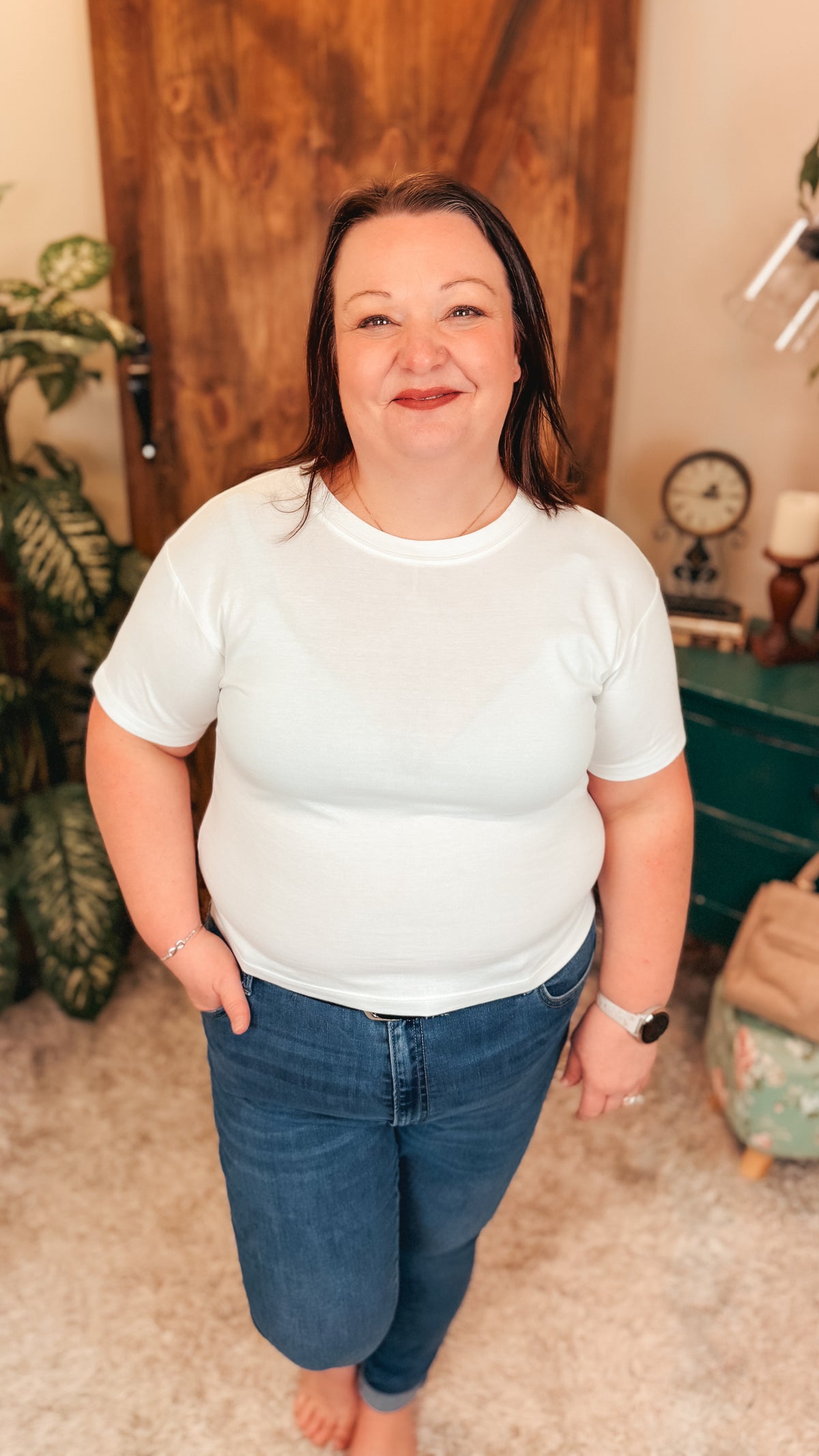 Michelle Basic Tee | White