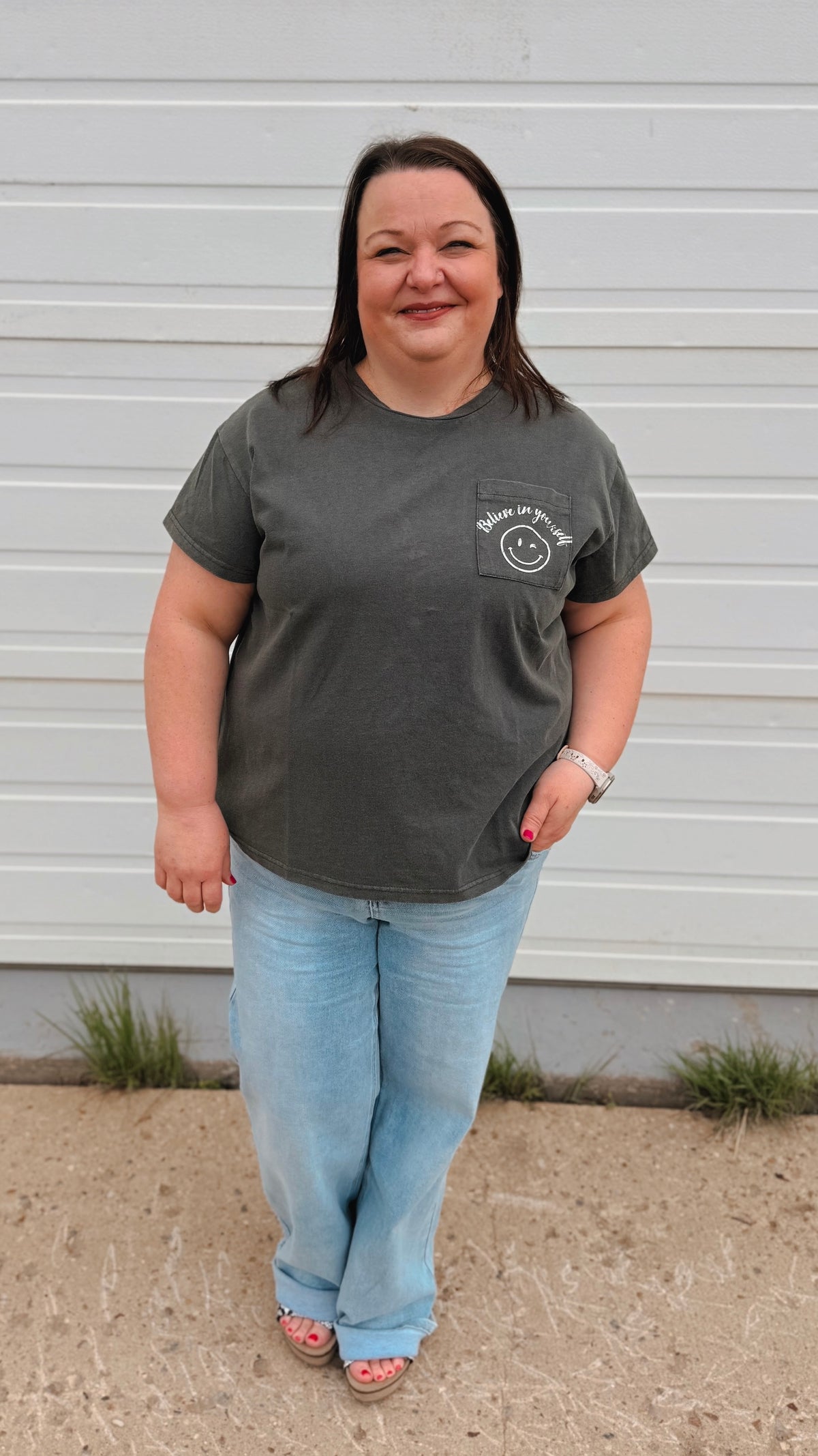Believe In Yourself Tee | Charcoal