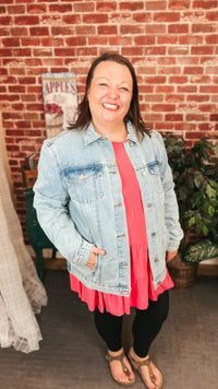 Kate Denim Jacket: Vintage Wash