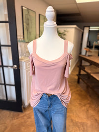 # 31 - Pale Pink Cold Shoulder Blouse | M | SAMPLE SALE