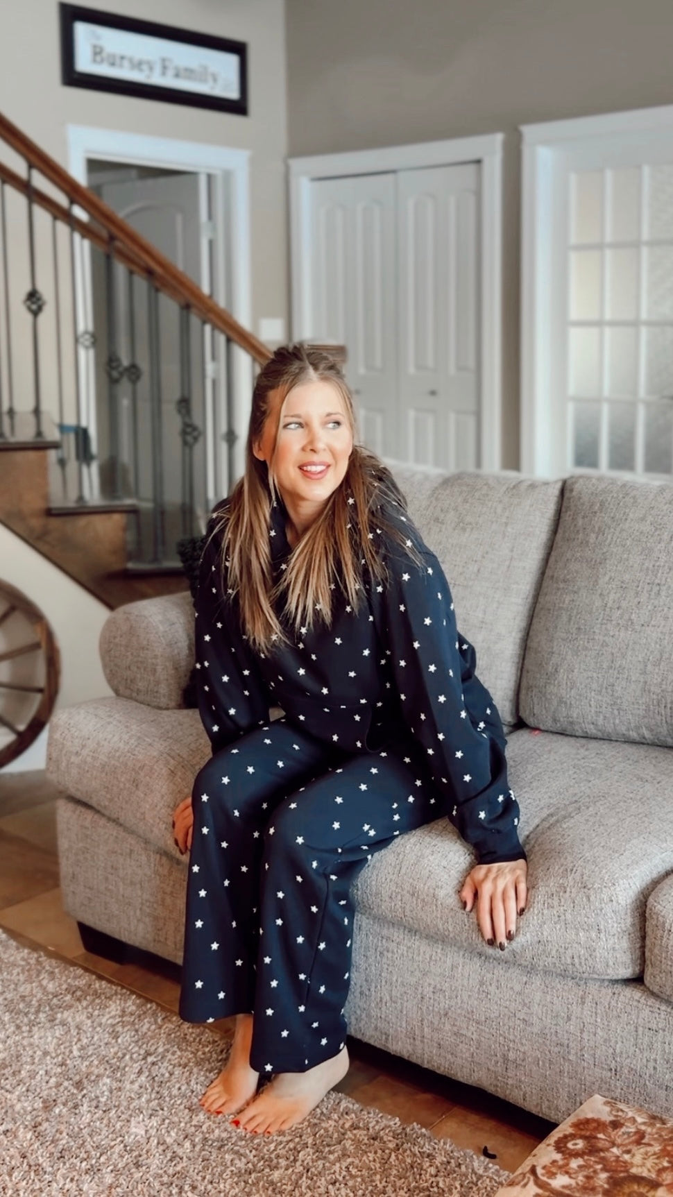 Aria Star Jogging Pants | Navy