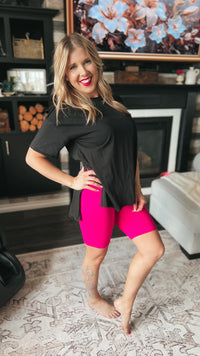 McKenna Biker Shorts | Fuchsia