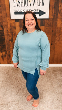 Nancy Ribbed Long Sleeve | Sage