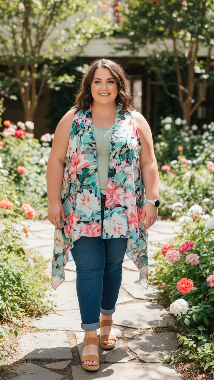 Sarah Floral Kimono O/S