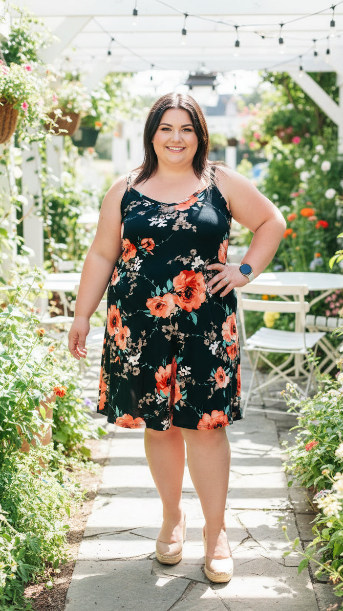 Julie Tunic Dress | Black Floral