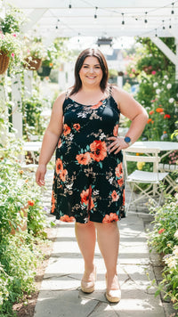 Julie Tunic Dress | Black Floral