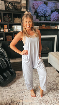 Jordyn Hotshot Romper: Periwinkle