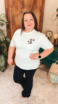 Yeehaw Cowgirl Graphic Tee | Cream