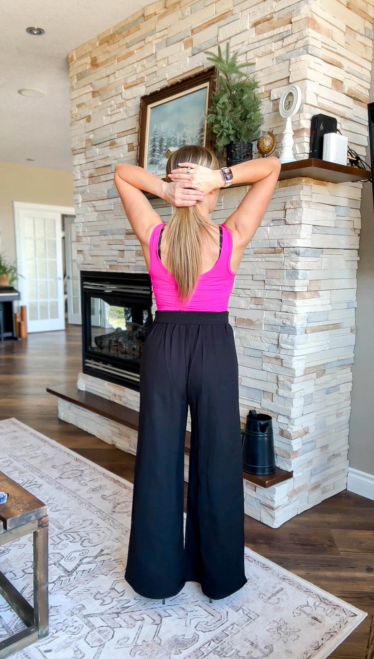 Nova Wide Leg Pants | Black