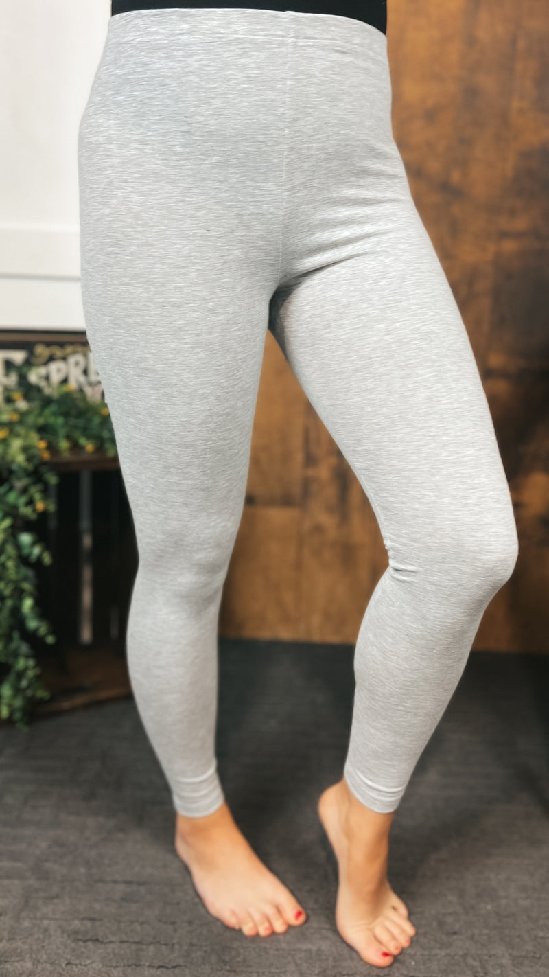 Camila Crop Leggings: Grey