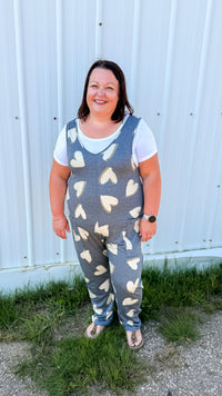 Nadine Romper | Grey Heart
