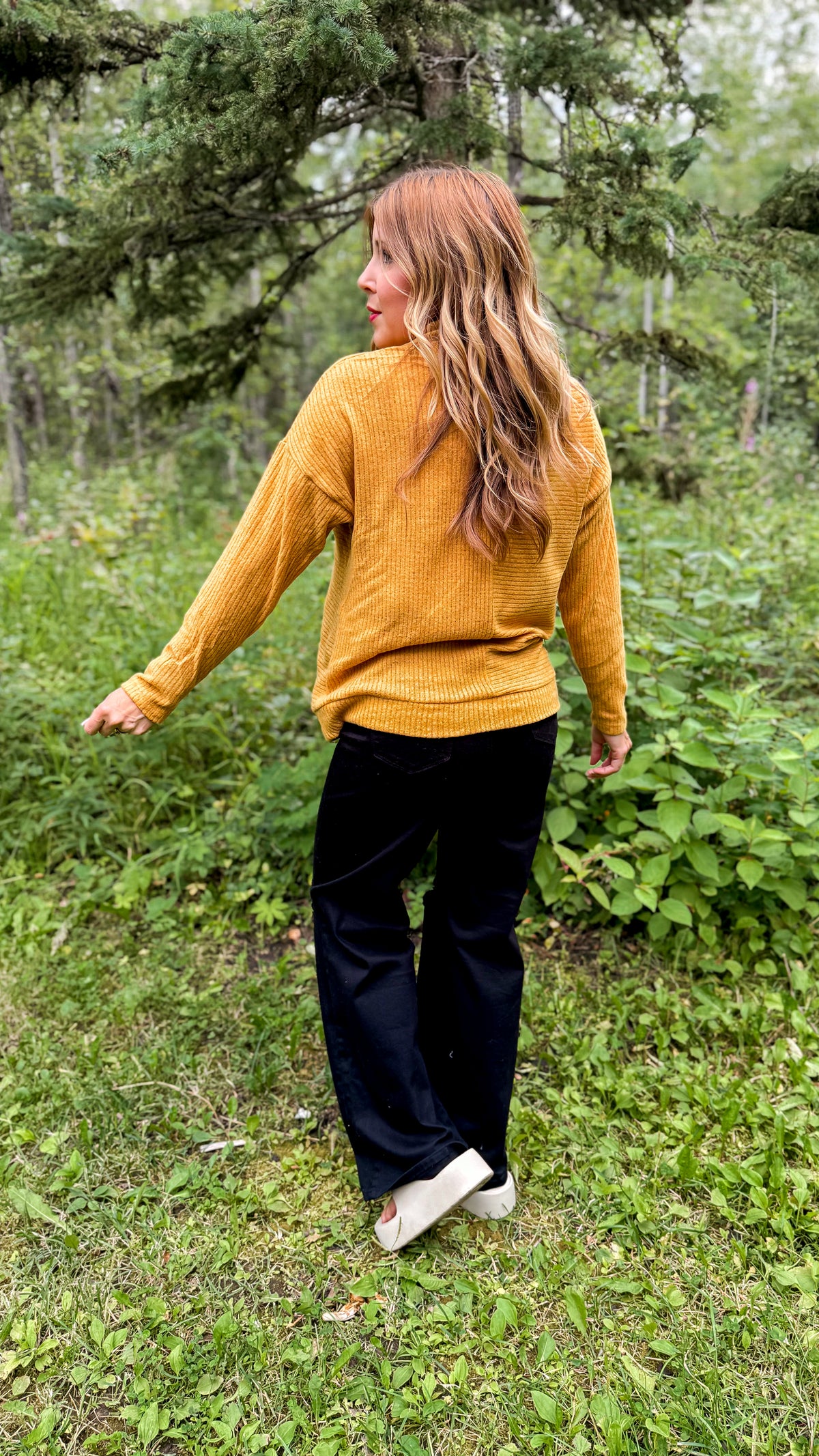 Sheila Knit Sweater | Mustard